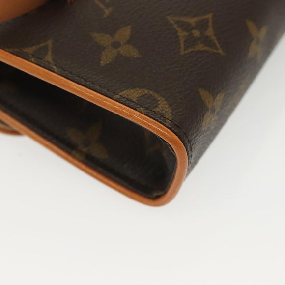 LOUIS VUITTON Monogram Pochette Florentine Waist bag M51855 LV Auth BA4566