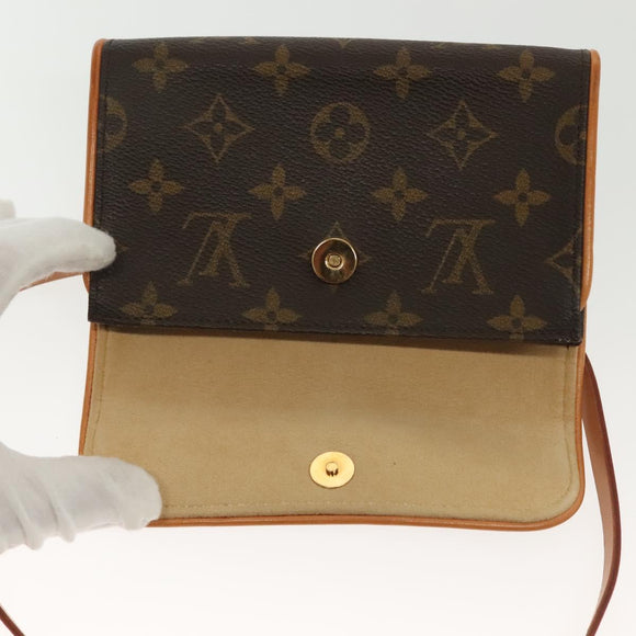 LOUIS VUITTON Monogram Pochette Florentine Waist bag M51855 LV Auth BA4566