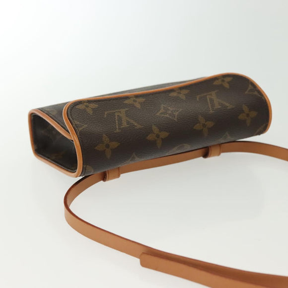 LOUIS VUITTON Monogram Pochette Florentine Waist bag M51855 LV Auth BA4566