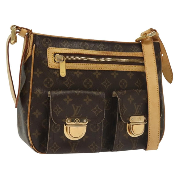 LOUIS VUITTON Monogram Hudson GM Shoulder Bag M40045 LV Auth BA4569