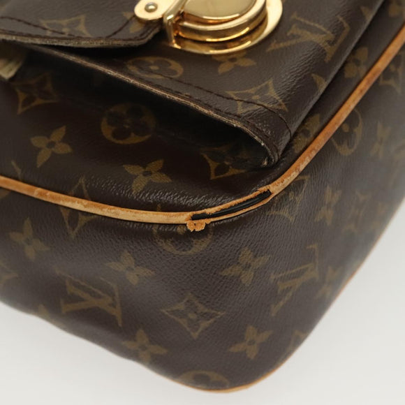 LOUIS VUITTON Monogram Hudson GM Shoulder Bag M40045 LV Auth BA4569