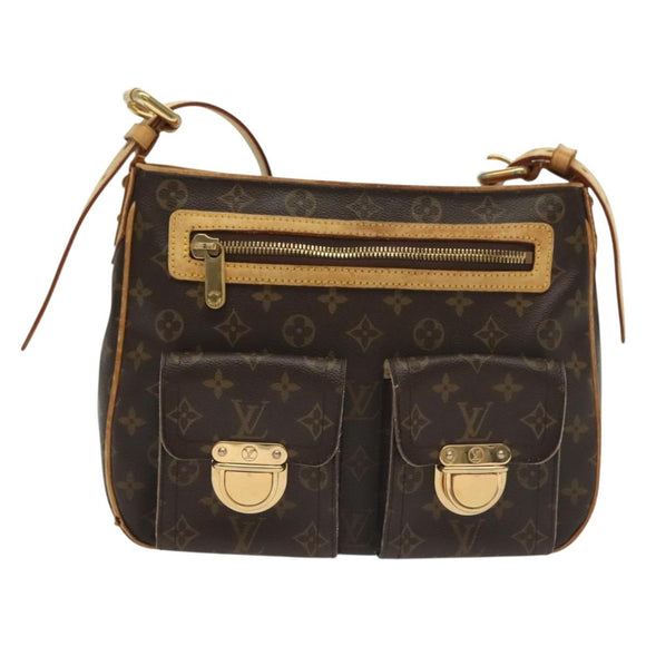 LOUIS VUITTON Monogram Hudson GM Shoulder Bag M40045 LV Auth BA4569