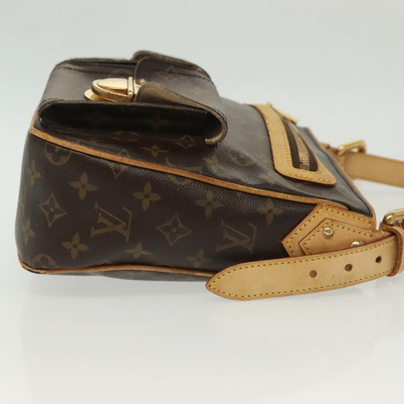 LOUIS VUITTON Monogram Hudson GM Shoulder Bag M40045 LV Auth BA4569