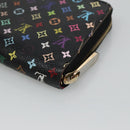 LOUIS VUITTON Monogram Multicolor Zippy Wallet Long Black M60243 LV Auth BA4571-15