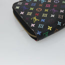 LOUIS VUITTON Monogram Multicolor Zippy Wallet Long Black M60243 LV Auth BA4571-16