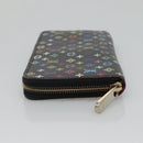 LOUIS VUITTON Monogram Multicolor Zippy Wallet Long Black M60243 LV Auth BA4571-3