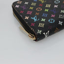 LOUIS VUITTON Monogram Multicolor Zippy Wallet Long Black M60243 LV Auth BA4571-14
