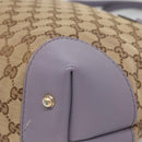 GUCCI GG Canvas Heart Bit Tote Bag Gold Beige 269957 Auth BA4579-12