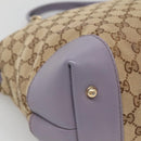 GUCCI GG Canvas Heart Bit Tote Bag Gold Beige 269957 Auth BA4579-13
