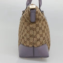GUCCI GG Canvas Heart Bit Tote Bag Gold Beige 269957 Auth BA4579-5