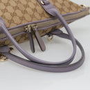 GUCCI GG Canvas Heart Bit Tote Bag Gold Beige 269957 Auth BA4579-7