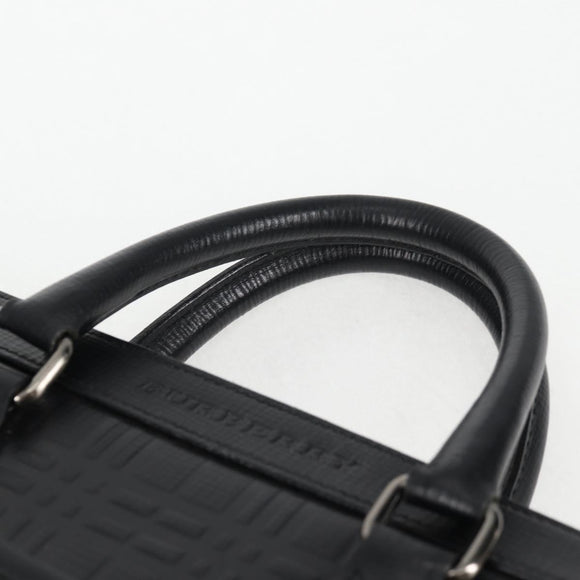 BURBERRY Business Bag Leather Black Auth BA4581
