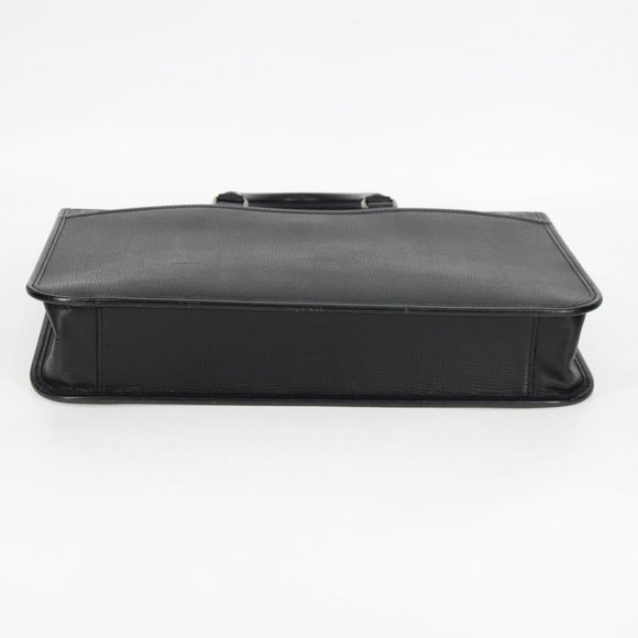 BURBERRY Business Bag Leather Black Auth BA4581