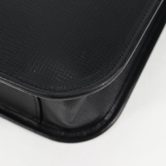 BURBERRY Business Bag Leather Black Auth BA4581