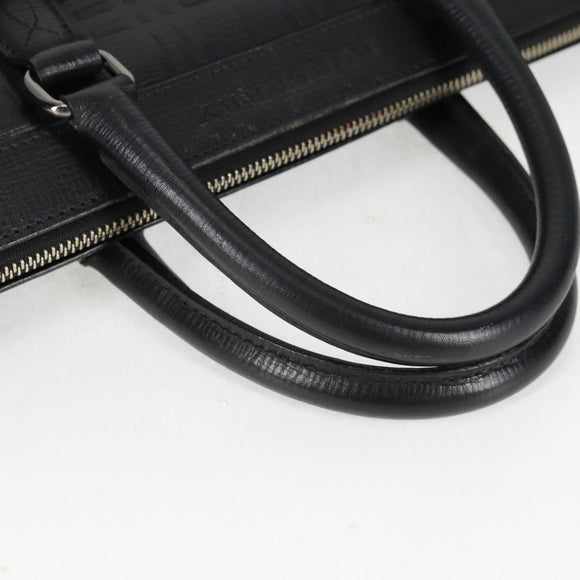 BURBERRY Business Bag Leather Black Auth BA4581