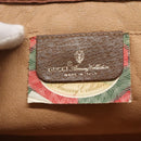 GUCCI GG Supreme Web Sherry Line Clutch Bag PVC Beige Gold 89 01 033 Auth BA4582-8