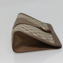 GUCCI GG Supreme Web Sherry Line Clutch Bag PVC Beige Gold 89 01 033 Auth BA4582-4
