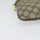 GUCCI GG Supreme Web Sherry Line Shoulder Bag PVC Beige 98 02 047 Auth BA4583-9