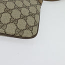 GUCCI GG Supreme Web Sherry Line Shoulder Bag PVC Beige 98 02 047 Auth BA4583-14