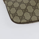 GUCCI GG Supreme Web Sherry Line Shoulder Bag PVC Beige 98 02 047 Auth BA4583-15