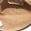 GUCCI GG Supreme Web Sherry Line Shoulder Bag PVC Beige 98 02 047 Auth BA4583-10