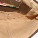 GUCCI GG Supreme Web Sherry Line Shoulder Bag PVC Beige 98 02 047 Auth BA4583-19