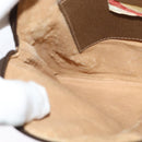 GUCCI GG Supreme Web Sherry Line Shoulder Bag PVC Beige 98 02 047 Auth BA4583-20