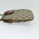 GUCCI GG Supreme Web Sherry Line Shoulder Bag PVC Beige 98 02 047 Auth BA4583-3