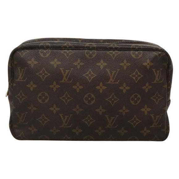 LOUIS VUITTON Monogram Trousse Toilette 28 Clutch Bag M47522 LV Auth BA4585