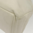 CHANEL COCO Mark Chain Shoulder Bag Lamb Skin White Gold CC Auth BA4593-15