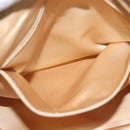 CHANEL COCO Mark Chain Shoulder Bag Lamb Skin White Gold CC Auth BA4593-23