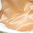 CHANEL COCO Mark Chain Shoulder Bag Lamb Skin White Gold CC Auth BA4593-24