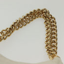 CHANEL COCO Mark Chain Shoulder Bag Lamb Skin White Gold CC Auth BA4593-14