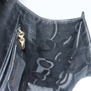 Salvatore Ferragamo Vala Hand Bag Leather Black Gold Auth BA4594-18