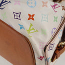 LOUIS VUITTON Monogram Multicolor Petit Noe Bag White M42229 LV Auth BA4598-16