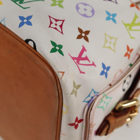 LOUIS VUITTON Monogram Multicolor Petit Noe Bag White M42229 LV Auth BA4598