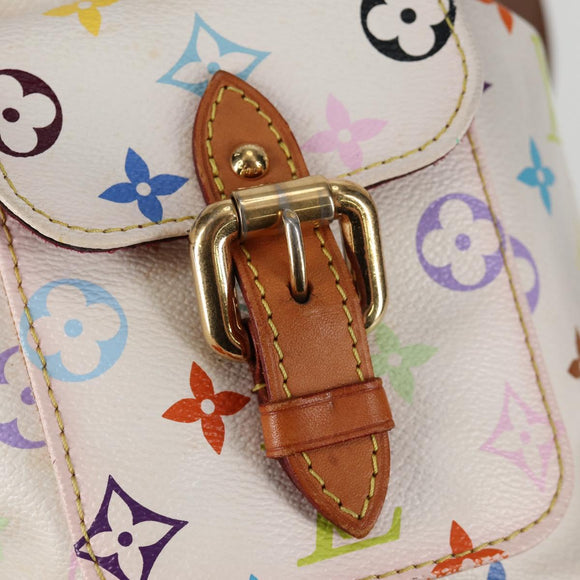LOUIS VUITTON Monogram Multicolor Petit Noe Bag White M42229 LV Auth BA4598