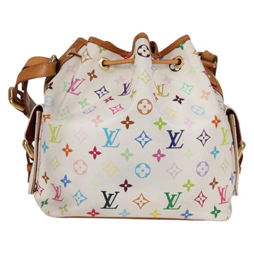 LOUIS VUITTON Monogram Multicolor Petit Noe Bag White M42229 LV Auth BA4598 - 0
