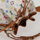 LOUIS VUITTON Monogram Multicolor Petit Noe Bag White M42229 LV Auth BA4598-7