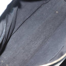 CHANEL COCO Mark Choco Bar Shoulder Bag Cotton Black Gold CC Auth BA4599-10