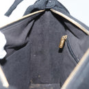 CHANEL COCO Mark Choco Bar Shoulder Bag Cotton Black Gold CC Auth BA4599-22