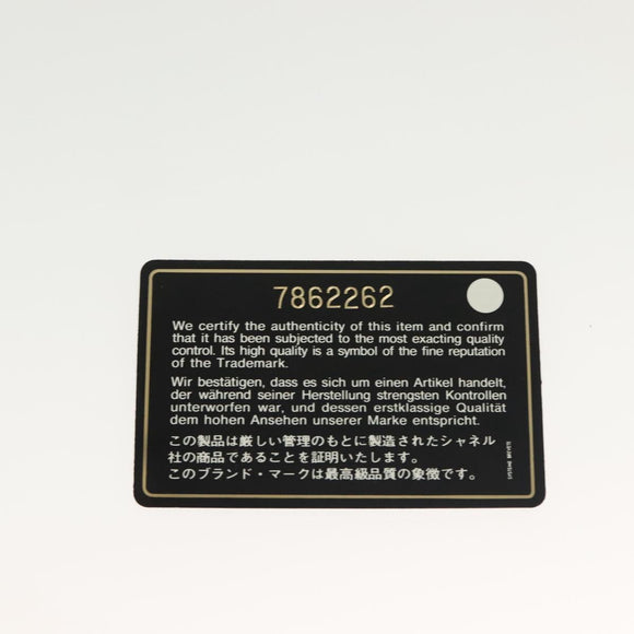 CHANEL COCO Mark Choco Bar Shoulder Bag Cotton Black Gold CC Auth BA4599