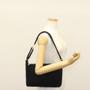 CHANEL COCO Mark Choco Bar Shoulder Bag Cotton Black Gold CC Auth BA4599-25