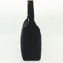 CHANEL COCO Mark Choco Bar Shoulder Bag Cotton Black Gold CC Auth BA4599-4