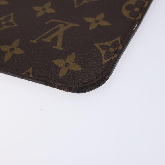 LOUIS VUITTON Monogram Neverfull MM Pouch Accessory Pouch LV Auth BA4608