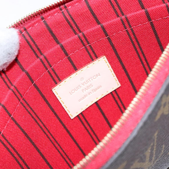 LOUIS VUITTON Monogram Neverfull MM Pouch Accessory Pouch LV Auth BA4608