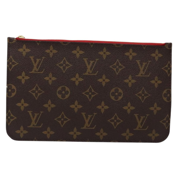 LOUIS VUITTON Monogram Neverfull MM Pouch Accessory Pouch LV Auth BA4608