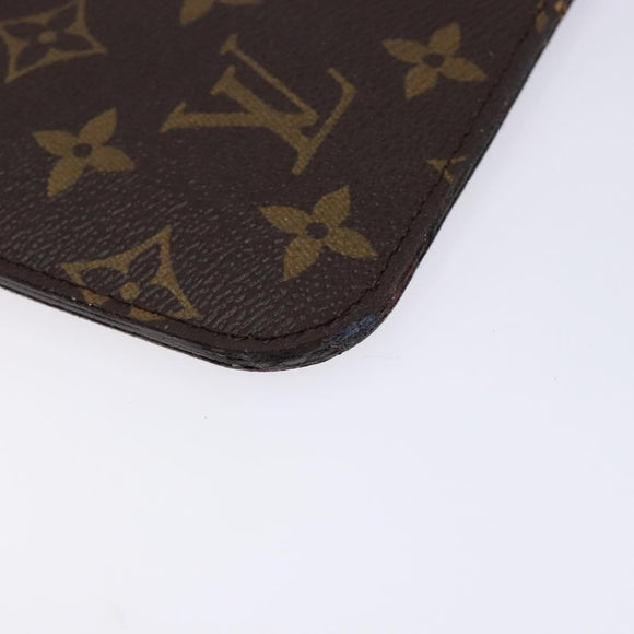 LOUIS VUITTON Monogram Neverfull MM Pouch Accessory Pouch LV Auth BA4608