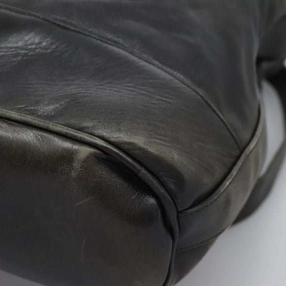 CHANEL Shoulder Bag Lamb Skin Black CC Auth BA461