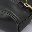 CHANEL Shoulder Bag Lamb Skin Black CC Auth BA461-18